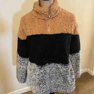 Super Soft Teddy Bear Sherpa Pullover